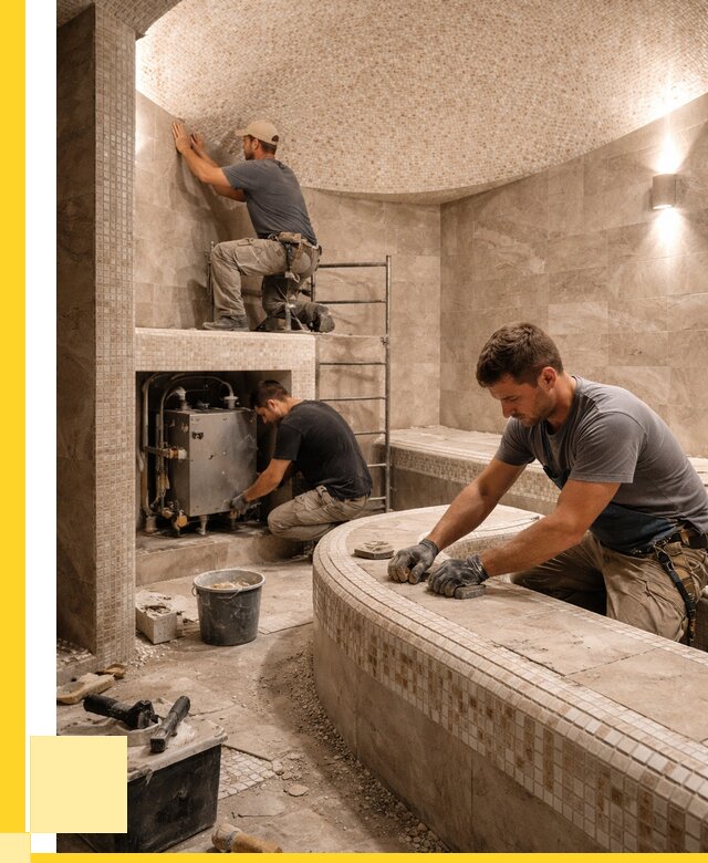 Монтаж хамамов под ключ в Тюмени от 255175 р. ЭриданТюм