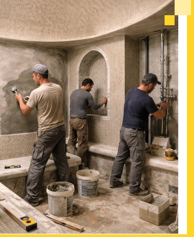 Профессиональный монтаж хамамов под ключ в Тюмени с гарантией