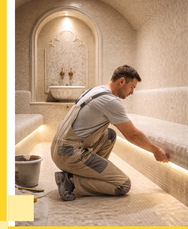 Отделка хамамов под ключ в Тюмени от 5614 р. | ЭриданТюм