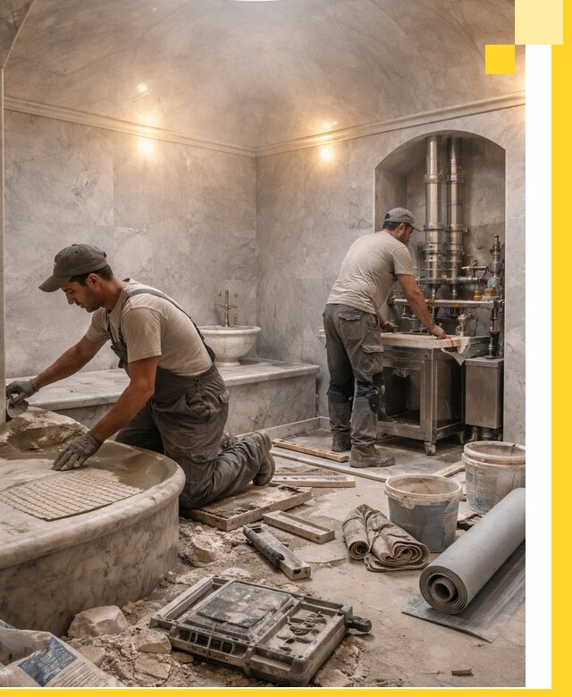 Строительство турецких бань хаммам под ключ в Тюмени