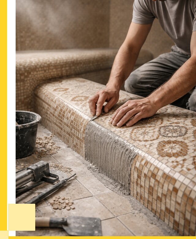 Плитка для хамама под ключ в Тюмени от 3572 р. | ЭриданТюм