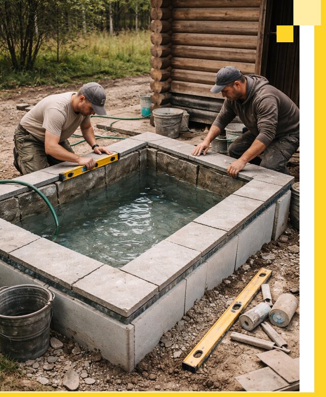 Изготовление и установка холодных купелей под ключ в Тюмени